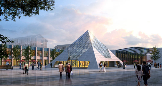 乐清金字塔网架